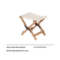 Tabouret pliant Yezhulin en aluminium et bois massif acajou, chaise pliante d'extérieur et table de camping double usage, mobilier de jardin/cour