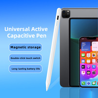 Stylet universel en aluminium pour tablette tactile capacitif, avec pointe remplaçable, attraction magnétique et fonction palm rejection