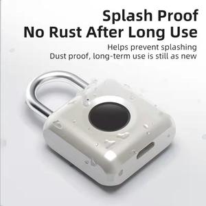 Cerradura electrónica de seguridad inteligente, candado con huella digital, para cajón, equipaje, gimnasio, armario, candado antirrobo - Product Image 2