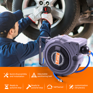<span class=keywords><strong>T</strong></span>.ONE – moulinet de tuyaux rétractables automatiques, montage mural, Mini, Extensible, <span class=keywords><strong>pour</strong></span> atelier de voiture, jardin, <span class=keywords><strong>tuyau</strong></span> <span class=keywords><strong>d</strong></span>'air - Product Image 5