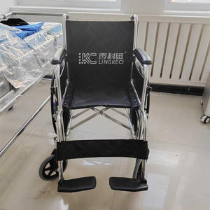 Fauteuil roulant pliable de 24 pouces avec grandes roues en alliage d'aluminium et repose-pieds, pour utilisation uniquement dans les services d'IRM - Product Image 6