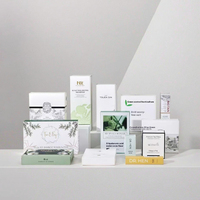 Boîte en carton blanche personnalisée en carton pliable à double insertion avec revêtement UV personnalisation en petits lots pour les chemises d'emballage de parfums