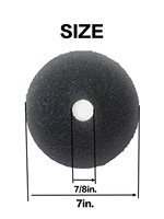 En stock 400 disques en fibre de résine de carbure de silicium 6 et 7 pouces x 7/8 pouce, trou rond, grains 60/80/100/120 pour meuleuse d'angle, pierre, verre, métal