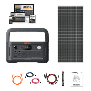 Kits de Generador Solar Jackery Explorer 600 V2 |   Batería LFP de 640 Wh y 500 W (1000 W de pico) con doble puerto USB-C de 100 W, UPS de 0.01 s, energía solar, 3+2 años de duración - Product Image 1