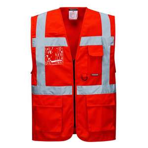 PORTWEST - S476RERXXXL Chaleco rojo Berlin Executive-EAN 5036108283705 ROPA DE TRABAJO DE LA HI-VIS - Product Image 1