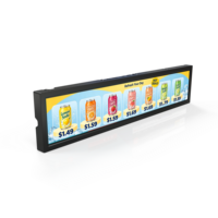 16,4 Zoll Digitaler Werbebildschirm für Einkaufszentren, Einzelhandelsgeschäfte und Supermärkte, Gestreckter LCD-Bildschirm für Regalkantenwerbung