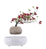 Mesa de interior ornamental, escritorio de oficina, maceta decorativa para bonsái flotante de hierbas poco profundas, artículos para el hogar, macetas para plantas