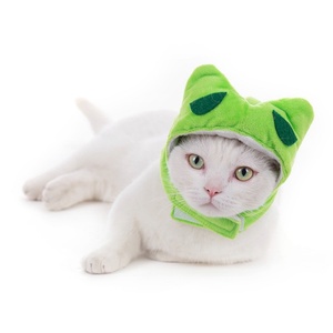 Lindo Animal en forma <span class=keywords><strong>de</strong></span> gato sombrero disfraz suave felpa perro sombrero <span class=keywords><strong>gorra</strong></span> con orejas divertido mascota fiesta sombrero para perro pequeño cachorro gatito - Product Image 4