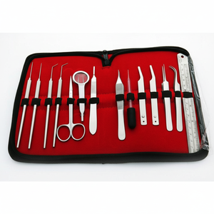 Stainless Steel Entomology Dissection Kit with Teaser Needles and Adson Micro Forceps-Durable <b>Medical</b> Education Instrument - Product Image 1