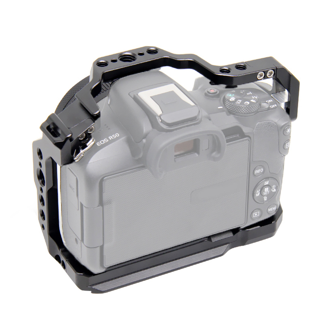 Aluminum Alloy Universal Video Filmmaking Camera Protective Full Rig Cage for for Canon for EOS R50 DSLR Photography Accessories