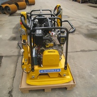 Compacteur à plaque diesel FURD, compacteur à plaque portatif, outil de compactage rapide pour le remblaiement des fondations routières