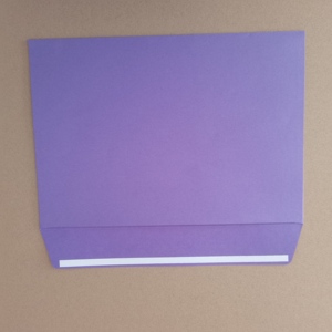 Custom Gift Envelope Packaging 3D Embossed Hot Stamp Gold Foil Logo Purple Envelope - Product Image 2