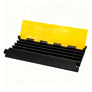 रबर केबल ट्रेंच स्पीड बम्प ग्राउंड वायर प्रोटेक्शन चैनल एंटी-क्रश केबल कवर प्लेट रोड केबल कवर ट्रेंच बोर्ड ब्रिज - Product Image 3
