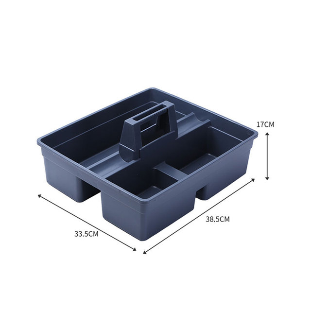 Portable Commercial Box Plastic Rectangle Container Cleaning Tools Storage Case Caddy