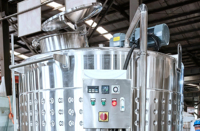 Cuve de Fermentation Sanitaire à Double Enveloppe de 3000L avec Agitateur Monté en Tête et Système de Contrôle Automatique pour le Mélange de Vin, de Cidre et de Liquides