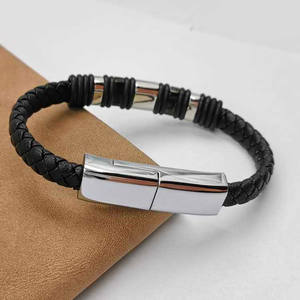 <span class=keywords><strong>Bracelet</strong></span> en cuir tressé tendance à vente chaude, type C magnétique, <span class=keywords><strong>bracelet</strong></span> micro USB, câble <span class=keywords><strong>de</strong></span> charge <span class=keywords><strong>de</strong></span> données pour <span class=keywords><strong>téléphone</strong></span> Android Huawei - Product Image 6