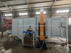 Linea Industriale di Verniciatura a Polvere Elettrostatica Changhe, Cabina di Spruzzatura Automatica, Forno di Polimerizzazione, Lamiera Zincata a Movimento Alternato Motorizzato - Product Image 4