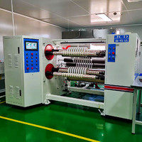 Machine de découpe et de rembobinage à grande vitesse à 4 axes pour papier, film PET, film PP, rouleaux jumbo, automatique, 1300 mm, contrôle PLC, servomoteur, engrenage JCD
