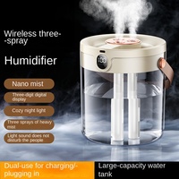 Nouvel Arrivage 2026 – Humidificateur Double Pulvérisation Grande Capacité 1L Haute Qualité, Fonction Sommeil Silencieux, Type-C, Cadeau de Pendaison de Crémaillère