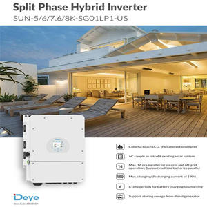 Inversor Deye SUN-5/6/7.6/8K-SGO1LP1-US 5kw 6kw 7.6kw 8kw Inversor Híbrido de Fase Dividida Deye - Product Image 3