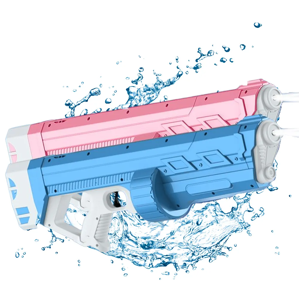مسدس ماء كهربائي من Songkran موديل 2024 للأطفال والكبار مسدس ماء آلي يعمل ببطارية مضاد للغمر للغاية ألعاب لإطلاق النار على الماء قوية