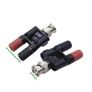 Adaptador BNC Q9, adaptador BNC macho, adaptador giratorio BNC de doble fila, conector banana de 4 mm, salida de fábrica - Product Image 1