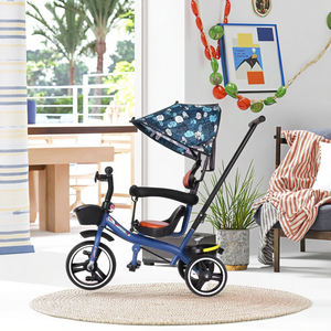 Tricycle Push 3 en 1 pour enfants avec roues en mousse et <span class=keywords><strong>parasol</strong></span> pour enfants de 2 à 4 ans - Product Image 5