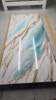 Panneau UV haute brillance en PVC, style moderne, résistant à l'humidité, aux mites et au feu
