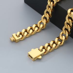 Jewelry <b>for</b> <b>Men</b> Stainless Steel Bracelet Gold Plated Jewelry Cuban Link Bracelet Chunky Bracelet Durable Stainless Steel Jewelry - Product Image 3