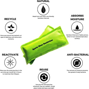 OEM giày khử mùi kích hoạt Túi Than Tre mùi hương Túi Than Tre không khí làm sạch giày khử mùi khử mùi - Product Image 3