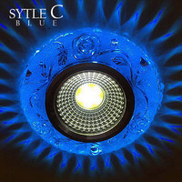 Plafonnier LED COB, panneau lumineux coloré RGB 3W 110V 220V, luminaire encastré, décoration, spot violet