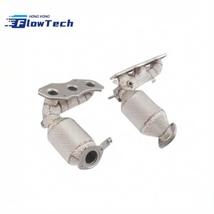 Colector de escape de acero inoxidable SS304 con escudo térmico para Porsche Panamera 970 3.6 - Product Image 2