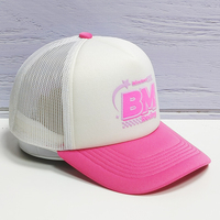 Gorra Trucker de Espuma con Diseño de Malla Transpirable Ligera, Visera Personalizada con Estampado Completo y Logotipo Personalizado