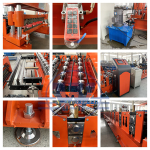 เครื่องขึ้นรูปแผ่นหลังคาโลหะชั้นเดียว 840 แบบม้วน เครื่องขึ้นรูปแผ่นผนังทรงสี่เหลี่ยมคางหมู เครื่องขึ้นรูปแผ่นหลังคาแบบม้วน - Product Image 2