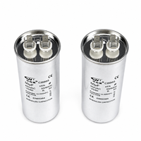 Condensateur de démarrage de moteur AC HUAYOUXING CBB65 10-100uF 370-630VAC, boîtier rond en aluminium pour compresseur de climatiseur