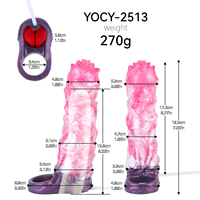 YC-2513 Lotus Breath Flower Spirit Fantasy Manchon d'extension pénienne pour hommes avec fonction de jet d'eau Jouet de plaisir pour adultes