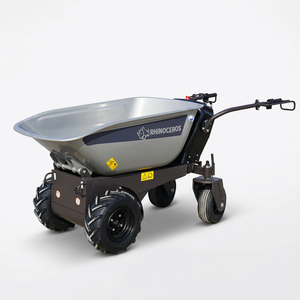Mini-dumper électrique Rhinoceros KS450E, capacité de <span class=keywords><strong>charge</strong></span> 0,2 m³, moteur 800W, chariot motorisé pour jardin, ferme, verger, aménagement paysager - Product Image 1