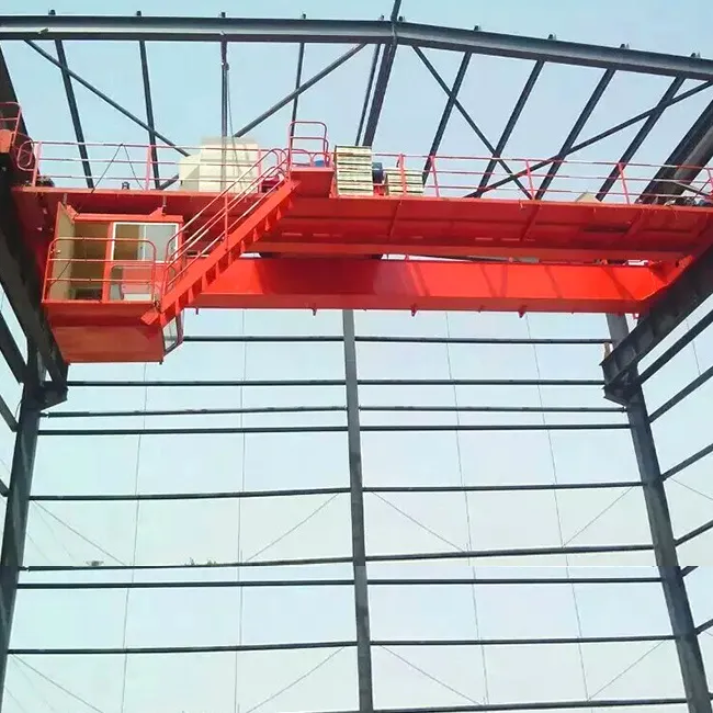 Derek overhead double girder merek terkenal tiongkok rentang besar overhead crane