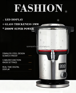 Appareils électroménagers de cuisine Bouilloire à thé turque automatique double Grande affichage numérique 5,6L Bouilloire à thé en verre silicate avec infuseur amovible - Product Image 2