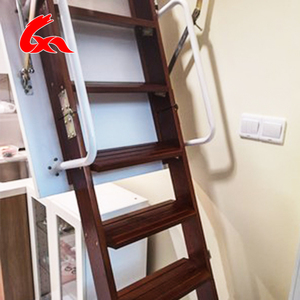 An Toàn Và Ổn Định Gỗ Sồi Gỗ Sồi Loft Bậc Thang Với Lan Can - Product Image 2