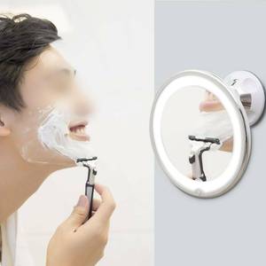 Miroir de maquillage usb, avec ventouse 10X LED, rasoir de douche, cosmétiques, paramètres de lumière, miroir de vanité et de beauté à effet <span class=keywords><strong>loupe</strong></span> - Product Image 4
