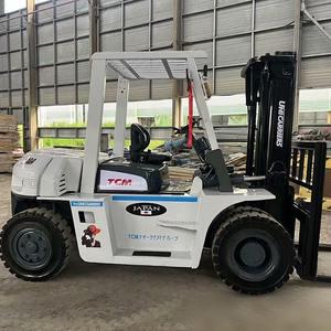 Подержанный дизельный вилочный погрузчик TCM FD70, 7 тонн, в хорошем рабочем состоянии, оригинальный японский, б/у, низкая цена - Product Image 5