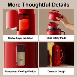 Meilleure Vente : Machine à Lait Végétal et Lait de Soja Intelligente 1000ml, Mixeur Électrique Portable <span class=keywords><strong>Chauffant</strong></span>, Idéale pour la Maison - Product Image 2