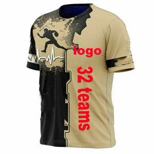 Nuovo arrivo vendita calda Plus Size squadra di Football americano 3D stampa digitale da uomo girocollo a maniche corte t-shirt N & F & L - Product Image 5