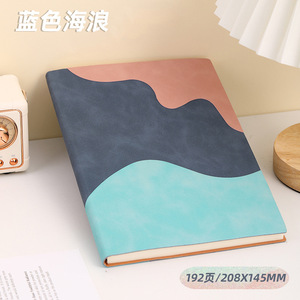 Promotion PU Leather <b>Diary</b> Notebook Custom Notebook Mix Leather Cover Journal Notebook - Product Image 3