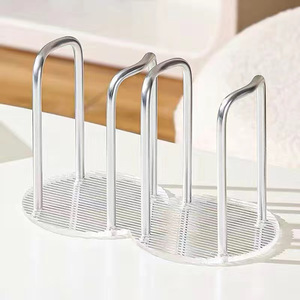 Acrylic Cup Holder Round Standing Type <b>Desk</b> Organizer For Coffee Paper Cups - Product Image 4