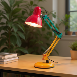 <b>Rainbow</b> Vintage Table Lamp 15.5W x 66H Cm Steel Desk <b>Lighting</b> For Study Work Space - Product Image 3
