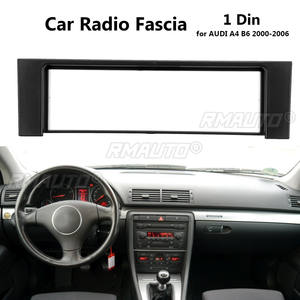 Marco adaptador de panel de radio estéreo para coche 1 DIN para AUDI A4 B6 2000-2006, embellecedor interior de coche - Product Image 1