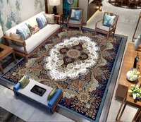 Tapis de salon rectangulaire moderne de luxe, de haute qualité, fabriqué à la machine, écologique, adapté aux animaux domestiques, antidérapant, en polyester