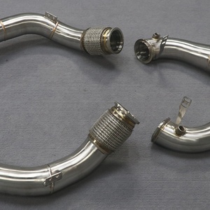 2022 Superior Quality Downpipe for BMW X53 X6M F95 F96 4.4T S63 Exhaust Pipes Diameter Reducing Straight Downpipe - Product Image 5